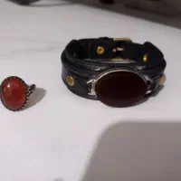 دستبند و انگشتر نقره