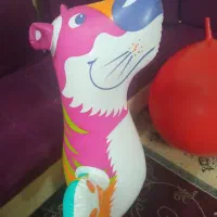 توپ بزرگ ژیمناستیک  و تناسب اندام به همراه تلمبه|تجهیزات ورزشی|شیراز, قلعه شاهزاده بیگم|دیوار
