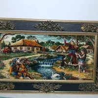 گلدان تابلو فرش