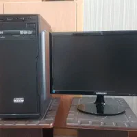 مانیتور و کیس و دستگاه بارکد خوان و اکسس پوینت