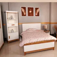 سرویس خواب نوزاد نوجوان تخت درآور کمدویترین|تخت و سرویس خواب|همدان, |دیوار