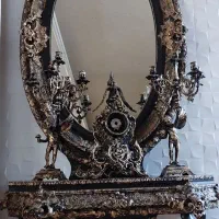 آینه کنسول چوبی