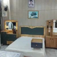 سرویس خواب ۲،آیینه دراور،کمد پاتختی فقط۱۳ت|تخت و سرویس خواب|گلبهار, شهر جدید گلبهار|دیوار