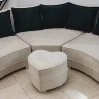 مبل مدل کاپریس لوبیای کاملا نو با ۶کوین بزرگ