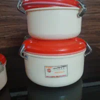 ظروف سه تیکه کره ایی استفاده نشده در سه سایز