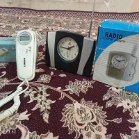 ساعت رادیو دار و تلفن دیواری و رومیزی دیجیتال