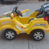 ماشین شارژی کودک پرادو زرد