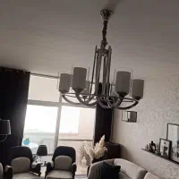لوستر کلاسیک ۵ شاخه رنگ کروم، مناسب سالن