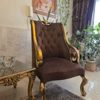 مبل ۷ نفره ورق طلا در حد نو|مبلمان خانگی و میز عسلی|تهران, گیشا|دیوار