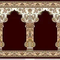 سجاده بدون مهراب وسط رنگبندی زیبا|فرش|ری, شهید غیوری (ابن باویه)|دیوار