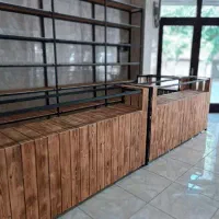 رگال جاکفشی ویترین وقفسه دیواری