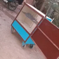 دکه سیگارچرخ دارهمراه باچتر