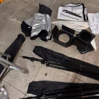 ۲ ست فلش چتر استودیویی|دوربین عکاسی و فیلم‌برداری|تهران, گلستان (شهرک راه آهن)|دیوار