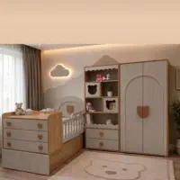 سرویس تخت وکمد نوزاد،اقساطی باطراحی مدرن،کلاسیک