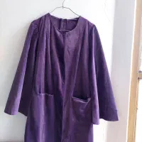 مانتو مخمل بنفش