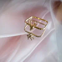 انگشتر طلا ۱۸ عیار و مینیمال گوزن