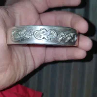 سنگ فیروزه نیشابور دست بند نقره قدیمی