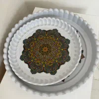 سینی بزرگ ملامین دو عدد