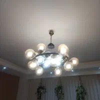 لوستر مدرن ۲۰ شاخه|لوستر و چراغ آویز|گرمدره, |دیوار
