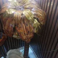 آباژور نخل مسی و برنجی ایستاده در حد واقعا نو