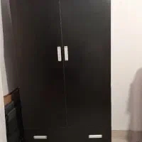 کمد دو کشو مشکی mdf