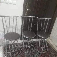 میز وصندلی ناهار خوری استیل درحدنو