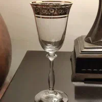 ۵ عدد گیلاس کریستال چک قدیمی انتیک کمیاب نو نو