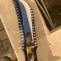 چاقو ترکمنی ۴۰ سانتی|کلکسیون اشیاء عتیقه|گنبد کاووس, |دیوار