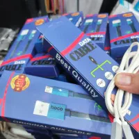 کابل شارژ آیفونی لاتینگ جنس بدنه کنف دو سر فلزی|لوازم جانبی موبایل و تبلت|قم, نیروگاه|دیوار