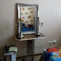 آینه شمعدان نقره ای