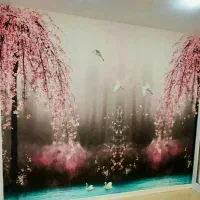 نصب،نصاب و فروش کاغذ دیواری و پوستر|خدمات پیشه و مهارت|زاهدان, |دیوار