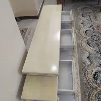 میز تلویزیون چهار تیکه در حد نو