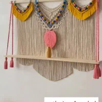 شلف های مکرومه با تنوعی بالا|کتابخانه، شلف، قفسه‌های دیواری|مشهد, الهیه|دیوار