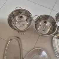 سرویس چایخوری پیوتر .کریستال سینی و ابکش استیل|ظروف سرو و پذیرایی|تهران, کوهک|دیوار