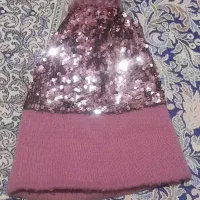 ۲ عدد کلاه بافت و کاموا دخترانه کاملا نو