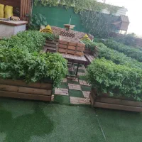 فلاور باکس گلدان با چوب ترمود|صنایع دستی و سایر لوازم تزئینی|قم, آذر (نکویی)|دیوار