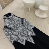 لباس مجلسی مشکی سنگ کار شده سایز مدیوم