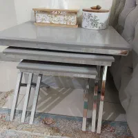 مبلمان راحتی چستر ۶ نفره رنگ طوسی پایه استیل|مبلمان خانگی و میز عسلی|ملارد, |دیوار