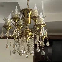 لوستر برنز ۸شاخه و۴شاخه|لوستر و چراغ آویز|تهران, شهرک فردوس (حسینی)|دیوار