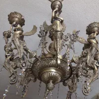 لوستر برنجی|لوستر و چراغ آویز|اراک, |دیوار