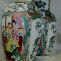 یه جفت گلدان گل چینی اصل
