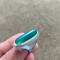 انگشتر عقیق سبز خراسان
