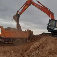 تخریب خاکبرداری حمل نخاله ماسه شن پوکه ده تن.کود