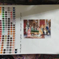 مصالح تابلو فرش پاسورباز یکیشوبافتم بقیش مونده