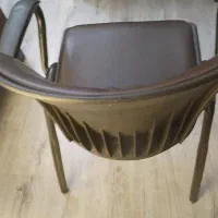 صندلی چرمی تک نفره پایه فلزی تمیز|مبلمان اداری|تهران, گیشا|دیوار