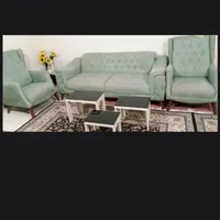 مبل 7نفره باعسلی بزرگ|مبلمان خانگی و میز عسلی|هشتگرد, |دیوار