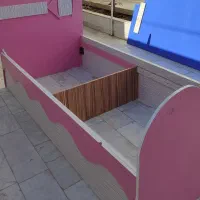 تختخواب تک نفره|تخت و سرویس خواب|کاشمر, |دیوار