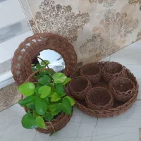 سفارش بافت انواع سبد های دستبافت|صنایع دستی و سایر لوازم تزئینی|سلفچگان, |دیوار