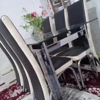 مبل فروشی در مزایده و میز غذا خوری شش نفره|مبلمان خانگی و میز عسلی|نصر آباد, |دیوار
