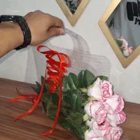 سر گل رُز|گل مصنوعی|خرمآباد, |دیوار